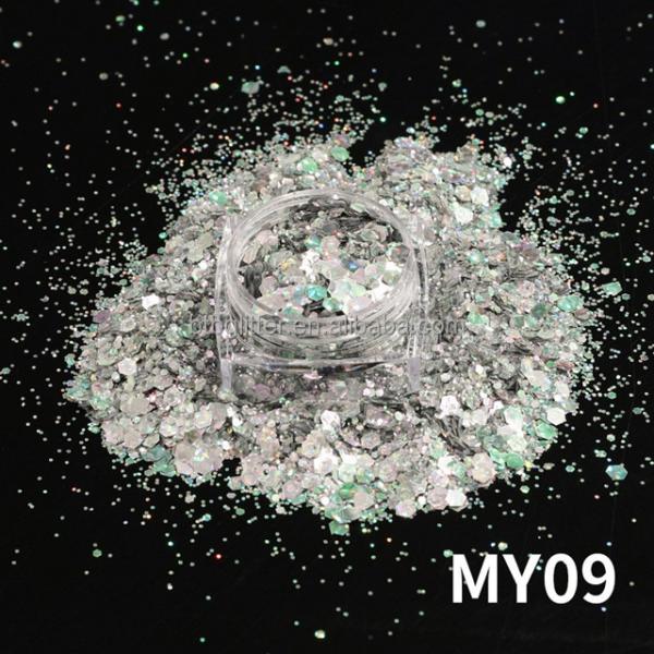 OEM/ODM Yes Chameleon Cat Eye Glitter Sequins Makeup Finger Nail Beauty DIY Quicksand Mahjong Drops Glue Nail Nail Patch Glitter