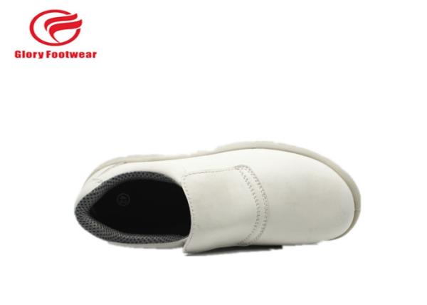 Comfortable Non Skid White Chef Shoes For Cooks , Micro Fiber White Chef Clogs