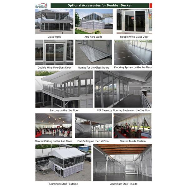 Arcum Double Decker Tents and Marquees , Outdoor Event Tents for Promotion