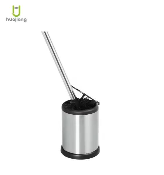 Hassle-Free Bathroom Cleaning Experience With Economic Stainless Steel Toilet Brush And Automatic Open Holder