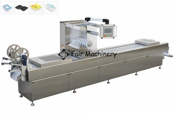 10KW 60m3/H Sausage Vacuum Packaging Machine , 0.6mpa Shrink Film Packing Machine