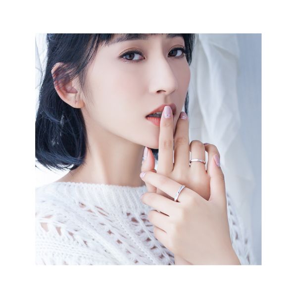 2021 New Style 925 Silver Opening Adjustable Couple Ring