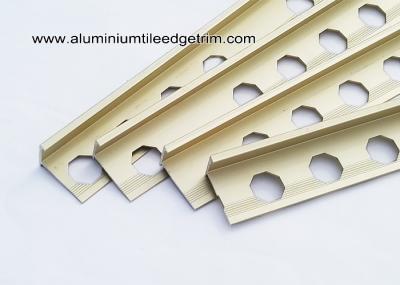 High End L Shaped Angle Ceramic Tile Corner Trim Matt Gold 2.44m /2.5m /2.7m