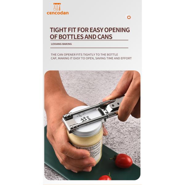 Custom Size Household Metal and Plastic Bottle Opener with Non-Slip Grip Twist Cap Openers