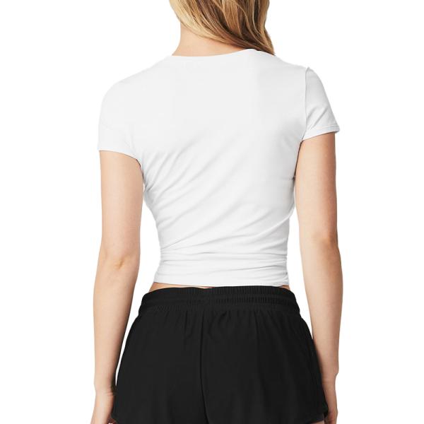 Hot Sale Summer Softness Cotton Casual Workout Short Sleeve Custom T Shirts for Women