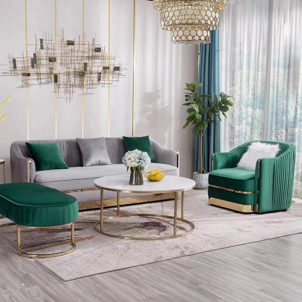 Upholstery Hotel Lobby Furniture White Velvet Couch Multiple Seating Sofa