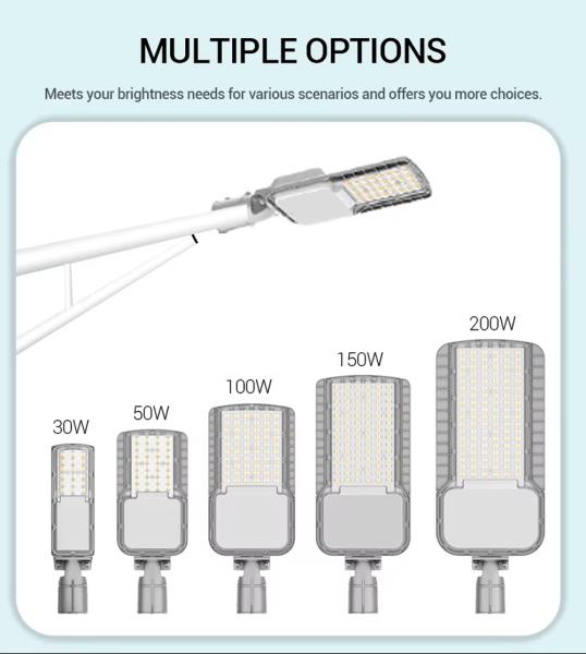 200W Led Street Lamp Commercial Street Lights IP65 Waterproof For Garden Yard