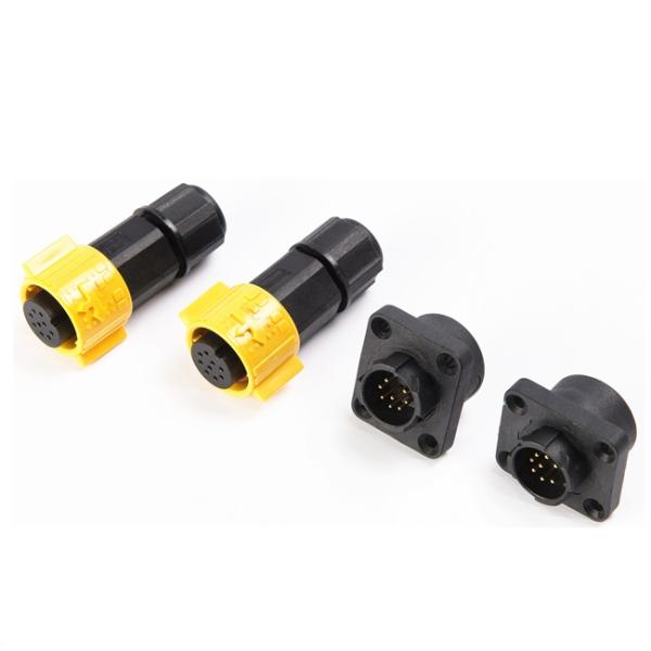 Panel Mount Waterproof Inline Plug And Socket M19 9 Pin Quick Connection