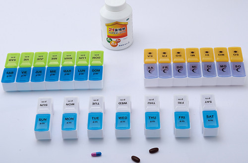 Медицинский рекламный контейнер с таблетками, медицинский корпус, шкатулка для хранения таблеток, шкатулка для распределения таблеток