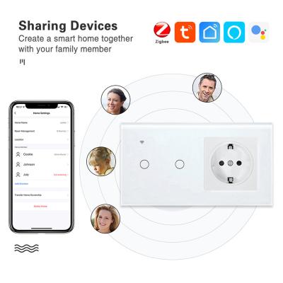 Interruptores e soquetes inteligentes da luz de Zigbee da automatização para a casa 60Hz