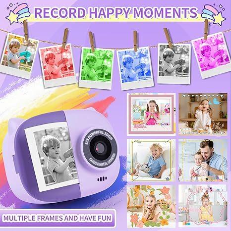 Rongta Instant Print Camera for Kids, Children Portable Camara Toy Birthday Gifts, Kids Toys, 2.4 Inch Screen Kid Digital Camera for Girls Boys 