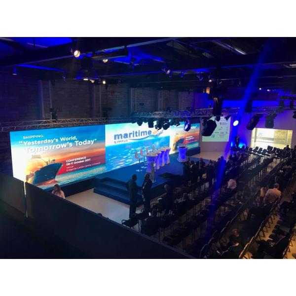 SMD2121 Outdoor Led Screen Rental AC110-220V 3840hz High End Stage Backdrop Walls