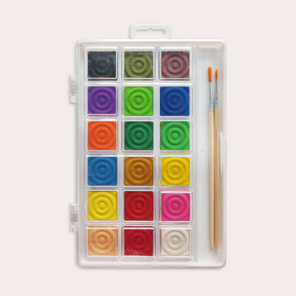 Best Selling Gouache Paint Set School Drawing Supplies High Quality 24 Pcs Watercolor Set