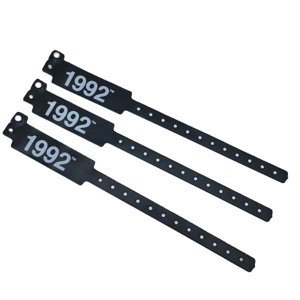 Fashionable Wristband Bracelets for Events and Festivals in Blue PVC/Vinyl