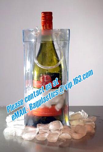 Semitransparent PVC Plastic Tote Bag Environmental PP Packing Gift Bag,fashion transparent PP plastic handle bag with UV
