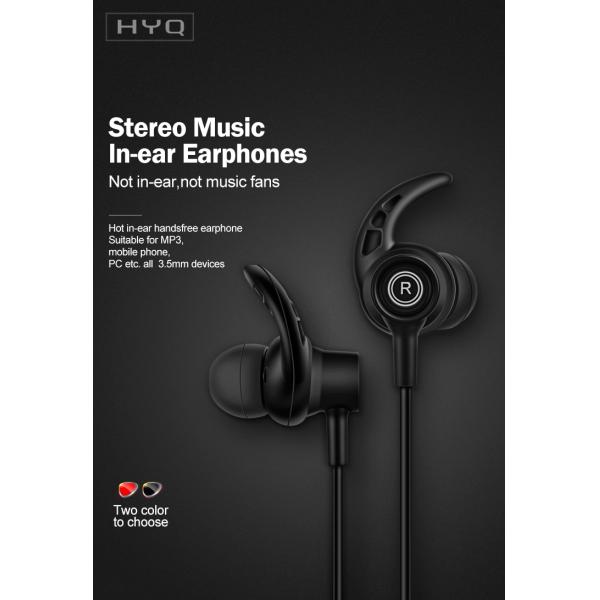 Anti Tangled 1.2M Cable length Wired In Ear Headphones For Android Computer Laptop