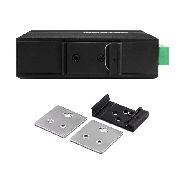 Индустриальный преобразователь медиа Ethernet Gigabit Din Rail Двойной вход питания Неуправляемый