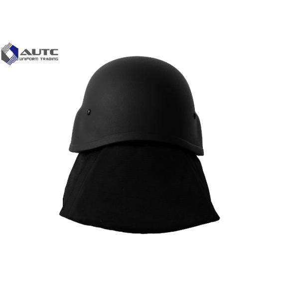 Light Weight Advanced Combat Helmet Black Ear Backneck Protection