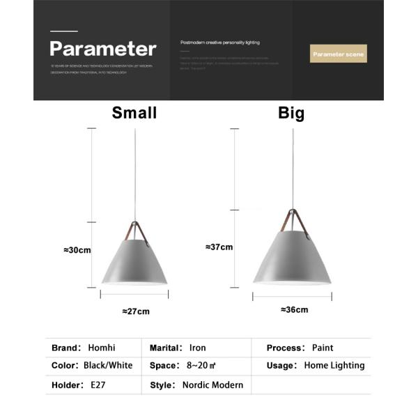 Restaurant Pendant Lighting Kitchen Pendant Lamp Dining room LED Light Black White Loft Lamp(WH-VP-193)