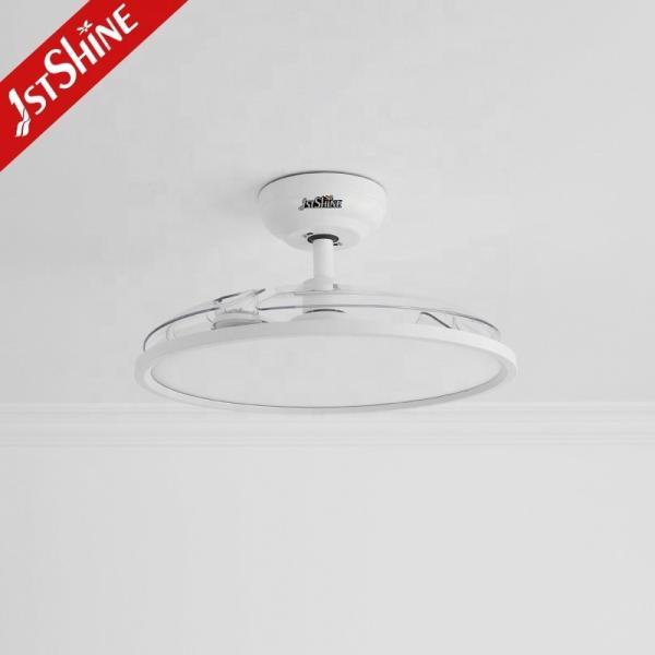 Protecção ocular 42 LED ventilador de teto com lâminas ocultas e material acrílico metálico