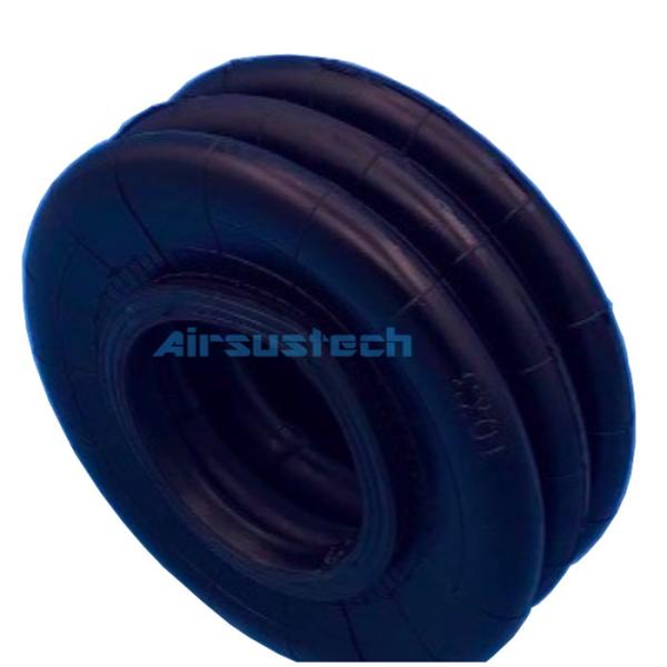 Foles de borracha do SP 258 industriais triplos de DUNLOP do Firestone W01-R58-4047 das molas de ar das convoluções 10×3