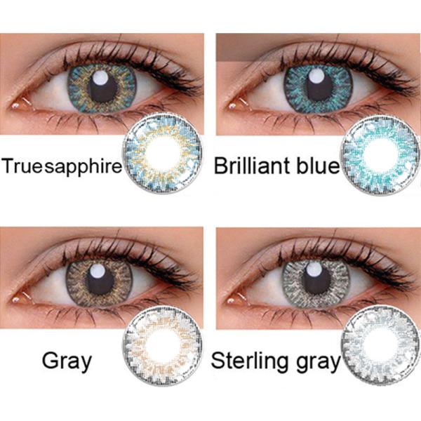 ISO13485 Brand Contact Lenses Blue Green Eye Contacts For Brown Eyes 4 Tone
