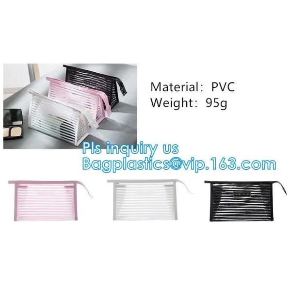 Toilet Towel Packaging Custom Clear Plastic PVC Travel Cosmetic Bag with Zipper, Eco friendly clear pvc zip lock pouch Z