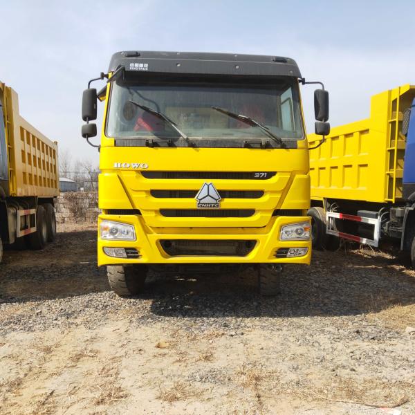 6x4 Diesel Used Dump Truck Tipper Second Hand Howo 371hp manual diesel
