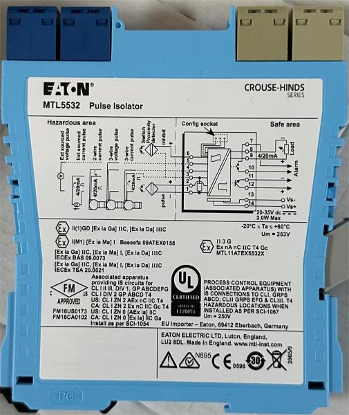 MTL5532 Pulse Isolator 0-50kHz for Hazardous Areas