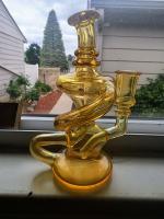 12 cachimba de cristal de Bong Beaker Pipe Dab Rig del agua de la pulgada 5m m con la cuchara de las etiquetas del color