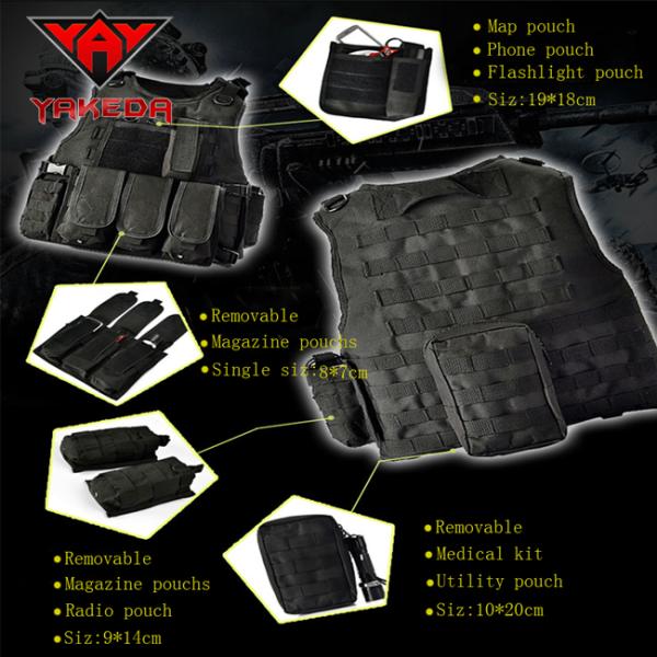 Tactical Airsoft Paintball Swat Molle Army Military Combat Assault Hunting Modular Police Vest