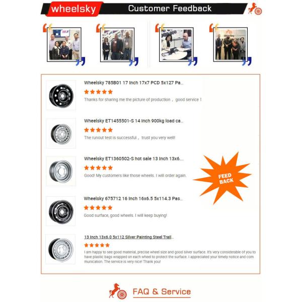 Изготовленная на заказ сталь трейлера Chrome дирекционная катит 15 дюймов 4x4