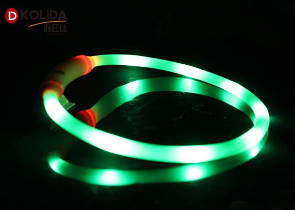 Flashing Silicon Puppy Pet Led Light Necklace Led Dog Collar Waterproof