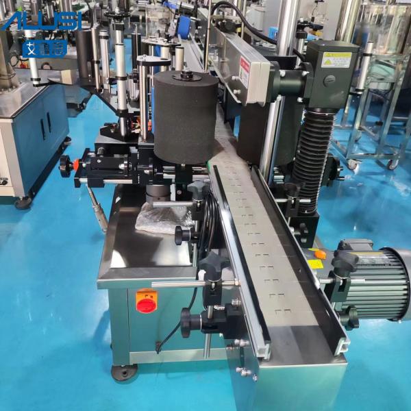 Double Side Flat Bottle Labeling Machine High Speed Pneumatic Automatic