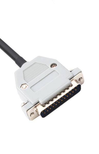 30 Pin Panel Mount Cable Db25 Male Plug Te 104483-5 2.54mm Pitch