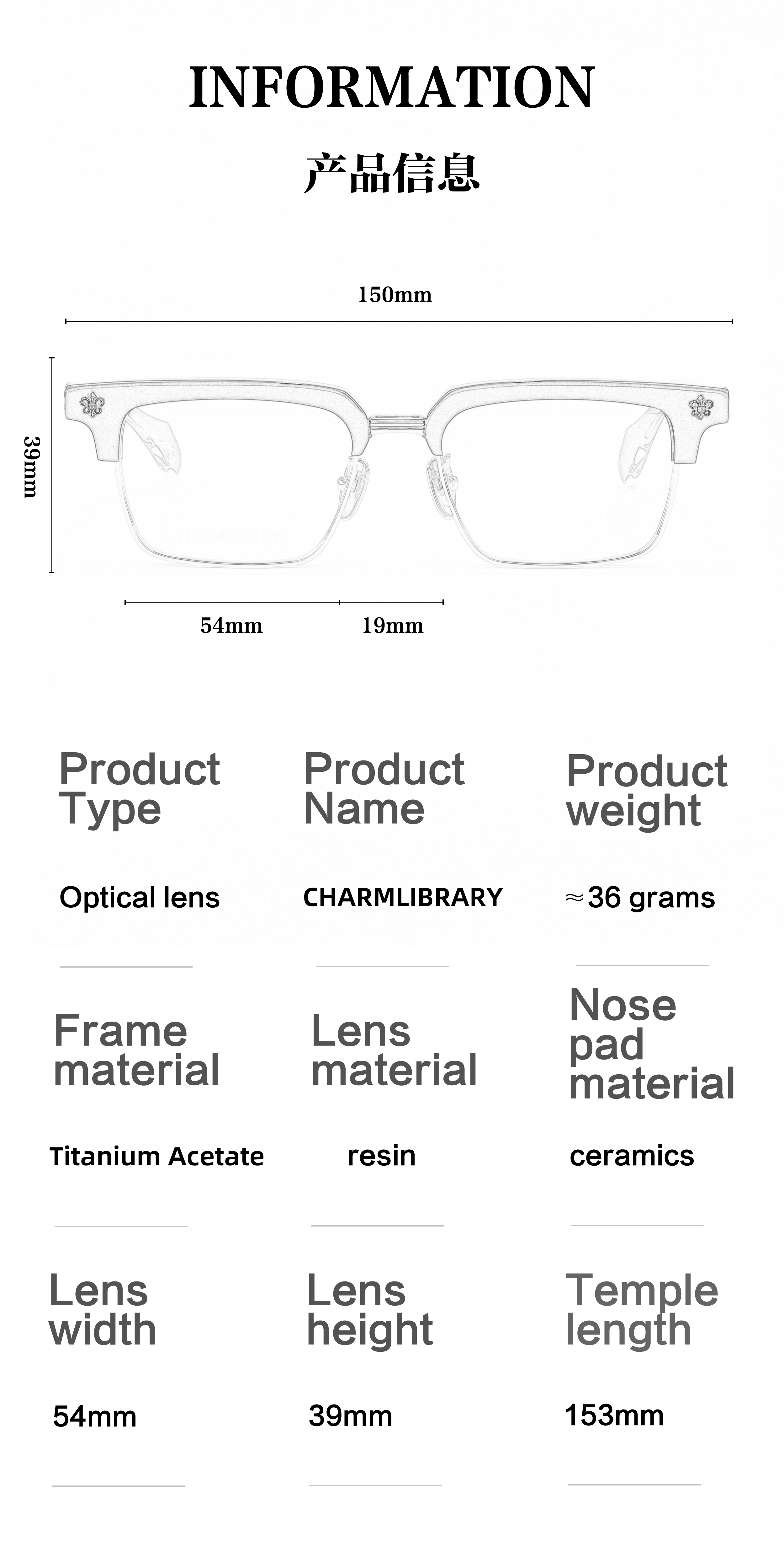 Retro Versatile Half Frame Anti Blue Light Black Silver Optical Prescription Presbyopia Multi Focus Luxury Brand Light Glasses