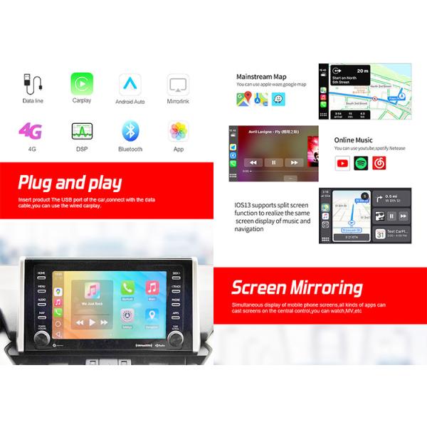 Android 12 Auto Universal Карплей Box Wireless Wifi 4G Bluetooth
