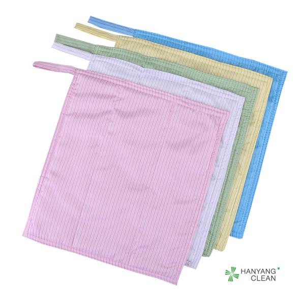 anti pano de limpeza estático durável do microfiber do ESD
