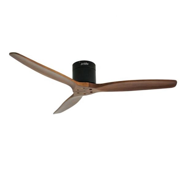 1stshine Moderno nórdico 3 lâminas de madeira flush ventilador de teto temporizador incluído para sótão sala