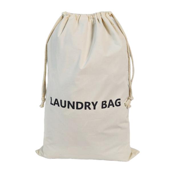 Design Jumbo Drawstring Backpack for Heavy Duty Laundry Needs Made of Cotton and Linen