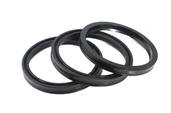 IUH Black Excavator Hydraulic U Seal , Hydraulic Rod Seals High Performance