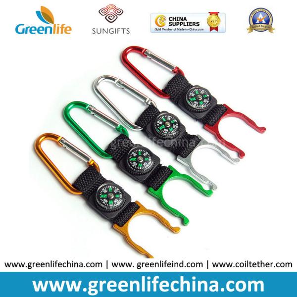 Carabiner strap keychain with metal bottle holder buckle special design hot selling cheap