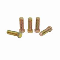Procesamiento hechos a medida de color ecológico de zinc Exterior Hexagonal Cerrojo Galvanizado Full-threaded Hexagonal cabeza de tornillos