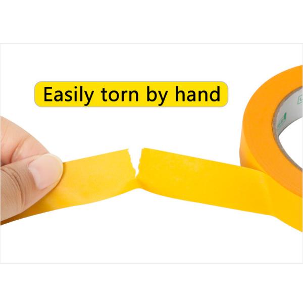 Rubber Glue Orange Waterproof Masking Painted Adhesive Washi Paper Tape