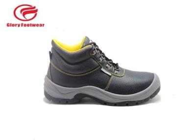 Embossed Action Leather Upper Low Top Steel Toe Shoes With Pu Outsole S1P Standard