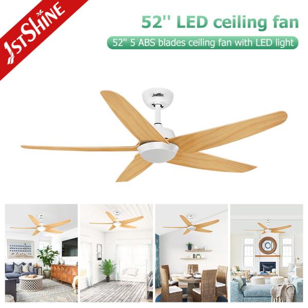 OEM Smart App Control LED Ventilador de teto de lâmina de plástico com luz Decoração de interior moderna