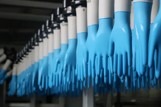 Нитрил окунул производственную линию перчатки экзамена латекса перчаток хирургическую