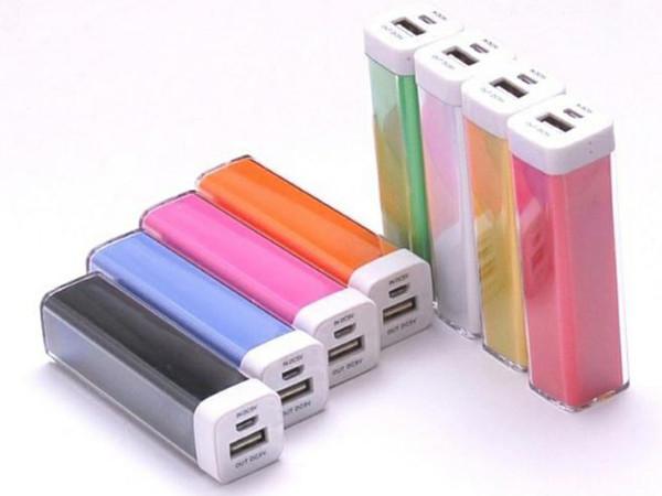 1200mAh  18650 Battery  Lip Gross Portable Mobile Power Bank in Acrylic Casing