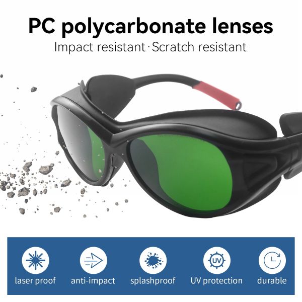 FOR LASER ipl protect glasses laser protector laser protective 532 professional laser glasses 765-865nm 808nm OD7+ laser goggles laser protection glases laser lenses protect laser ipl safety glasses