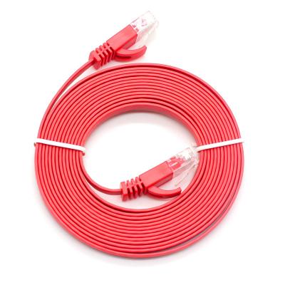 cabo da rede de 1M Flat Cat 5e, cabo de remendo do gato 6 de UTP do HDPE dos ethernet
